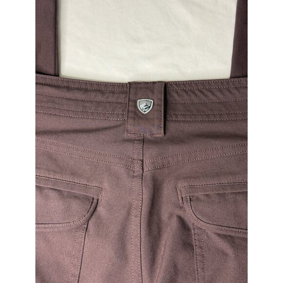 Kuhl Pants Women’s 6 REG Freeflex Roll Up Cargo Outdoor Hiking Burgundy - Picture 8 of 9